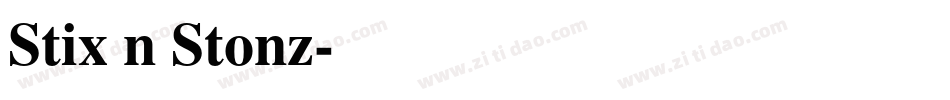 Stix n Stonz字体转换